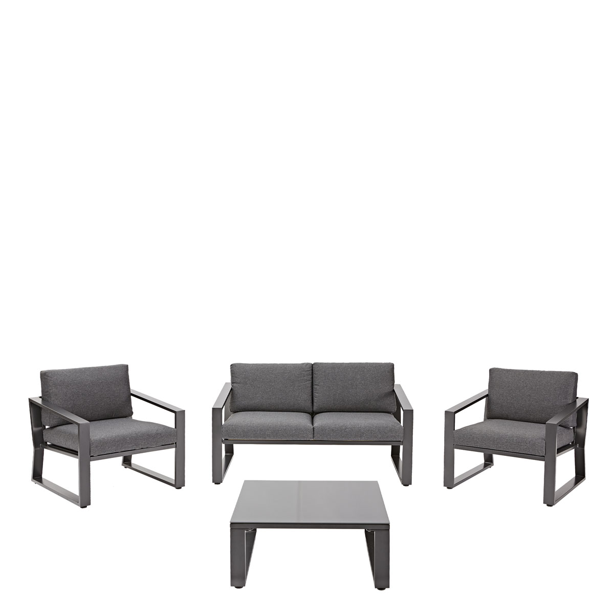 Foto 1 | Naterial Set De Sala Muebles De Jardín: Loveseat + 2 Sillones + Mesa De Centro Con Cojines Y Descansabrazos Par