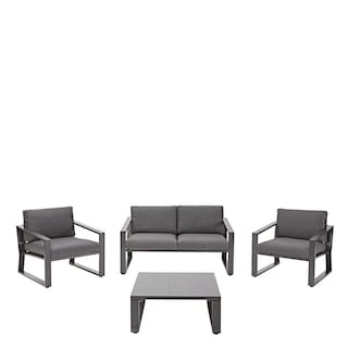 Foto 1 | Naterial Set De Sala Muebles De Jardín: Loveseat + 2 Sillones + Mesa De Centro Con Cojines Y Descansabrazos Par