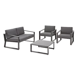 Foto 2 | Naterial Set De Sala Muebles De Jardín: Loveseat + 2 Sillones + Mesa De Centro Con Cojines Y Descansabrazos Par
