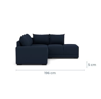 Foto 8 | Bombay Modular Misofa.mx Modular Derecha Azul Oscuro