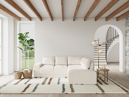 Foto 1 | Bombay Modular Misofa.mx Modular Derecha Ivory Blanco Snow