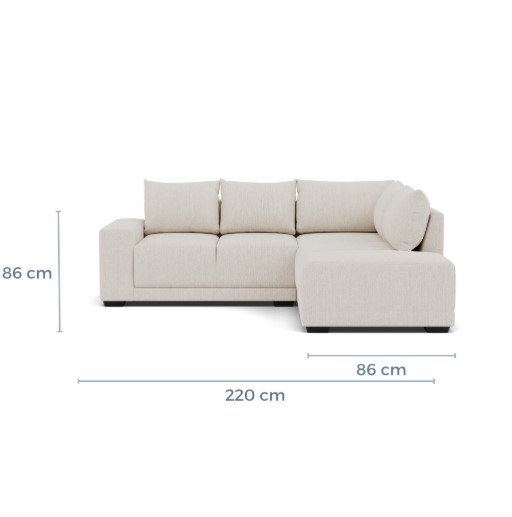Foto 6 | Bombay Modular Misofa.mx Modular Derecha Ivory Blanco Snow