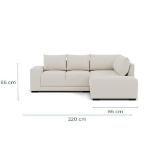 Foto 6 | Bombay Modular Misofa.mx Modular Derecha Ivory Blanco Snow
