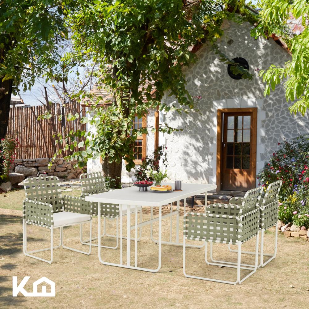 Foto 3 pulgar | Juego De Comedor Sillas Mesa Para Jardín Rattan Sunset 5 Pzs