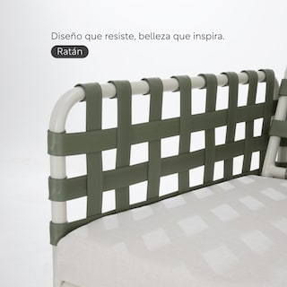 Foto 7 | Juego De Comedor Sillas Mesa Para Jardín Rattan Sunset 5 Pzs
