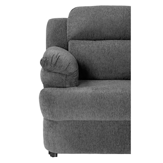 Foto 2 | Sala Trinity Kendra Color Gris Oscuro 3 Piezas ( Sofá, Love Seat Y Sillón)