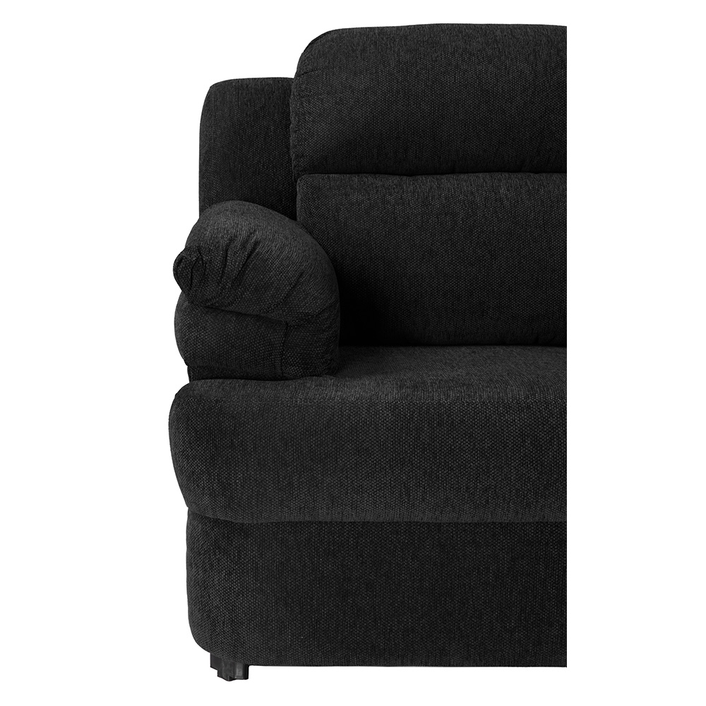 Foto 2 | Sala Trinity Kendra Color Negro 3 Piezas ( Sofá, Love Seat Y Sillón)
