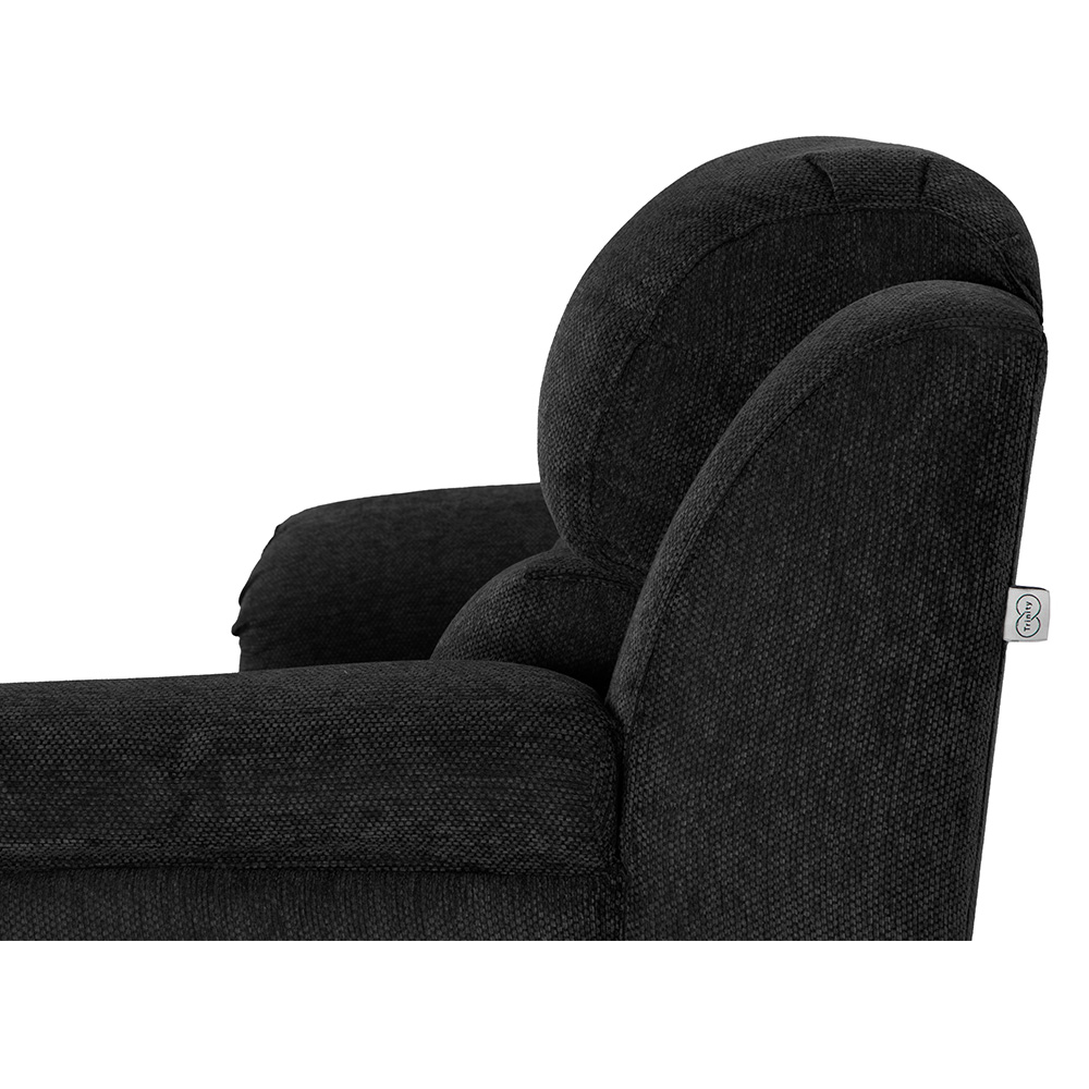 Foto 6 | Sala Trinity Kendra Color Negro 3 Piezas ( Sofá, Love Seat Y Sillón)