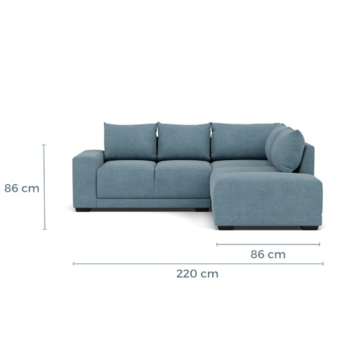 Foto 7 | Bombay Modular Misofa.mx Modular Derecha Azul Claro