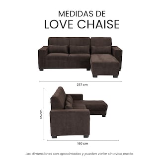 Foto 8 | Love Chaise Trinity Eros Color Chocolate Derecho