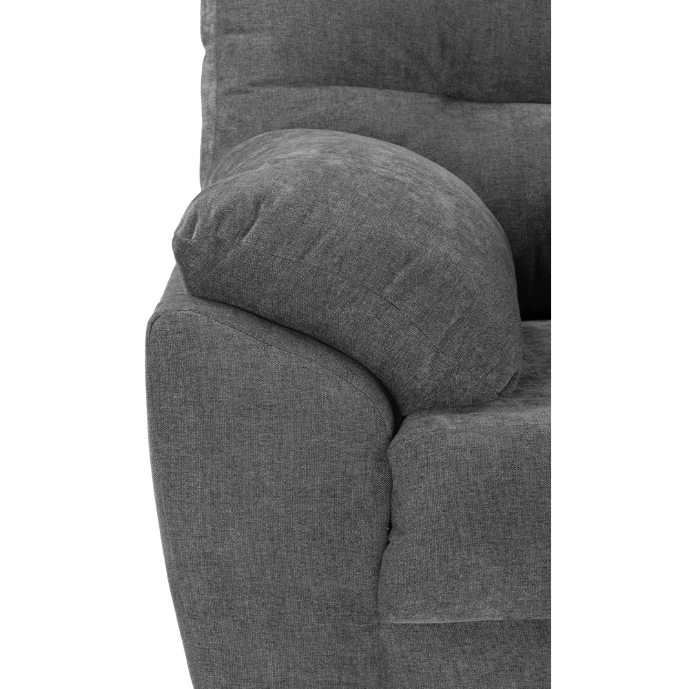 Foto 4 pulgar | Sala Dicasa Monza Colo Gris Oscuro 3 Piezas ( Sillón, Love Seat Y Sofá)