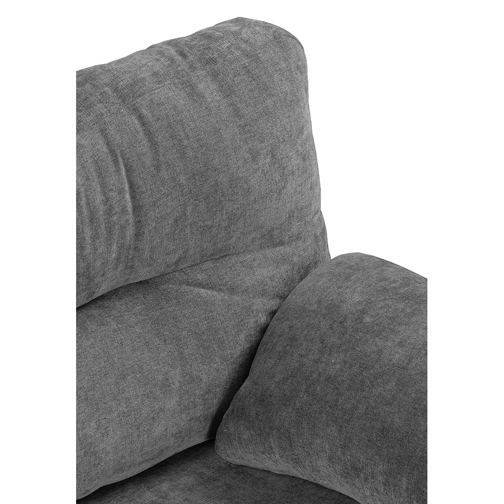 Foto 6 pulgar | Sala Dicasa Monza Colo Gris Oscuro 3 Piezas ( Sillón, Love Seat Y Sofá)