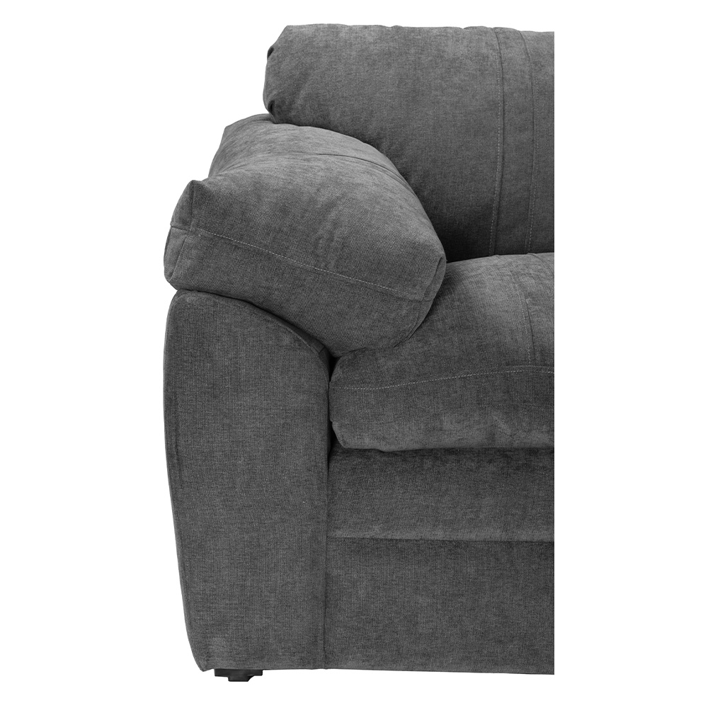 Foto 3 pulgar | Sala Dicasa Aston Color Gris Oscuro 3 Piezas ( Sillón, Love Seat Y Sofá)