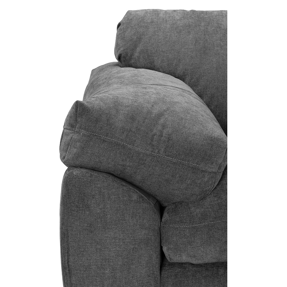 Foto 4 pulgar | Sala Dicasa Aston Color Gris Oscuro 3 Piezas ( Sillón, Love Seat Y Sofá)