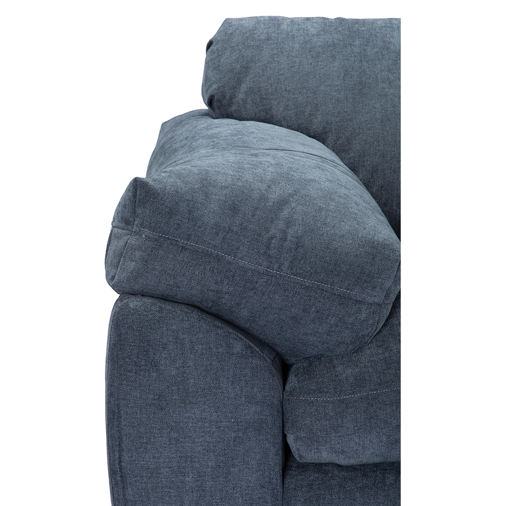 Foto 4 pulgar | Sala Dicasa Aston Color Azul 3 Piezas ( Sillón, Love Seat Y Sofá)