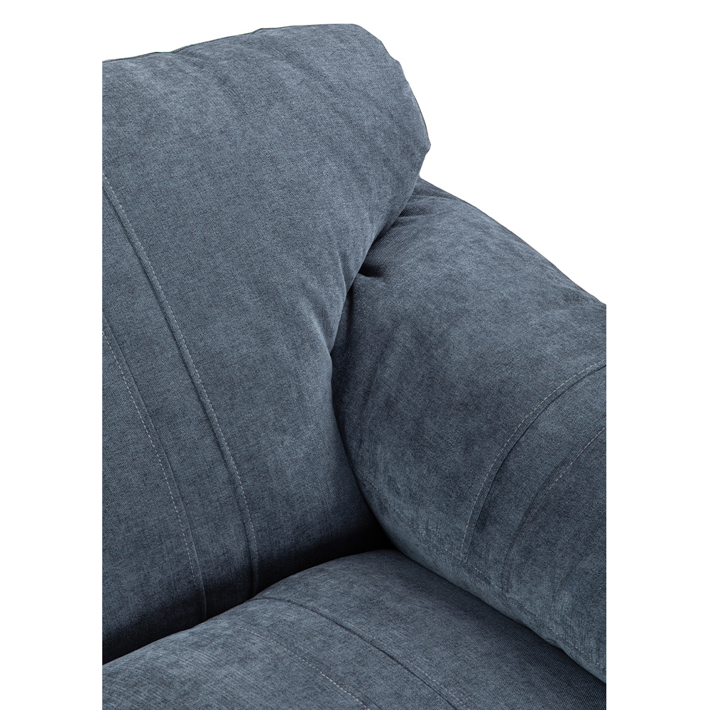 Foto 6 pulgar | Sala Dicasa Aston Color Azul 3 Piezas ( Sillón, Love Seat Y Sofá)