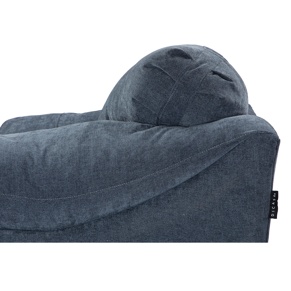 Foto 7 pulgar | Sala Dicasa Aston Color Azul 3 Piezas ( Sillón, Love Seat Y Sofá)