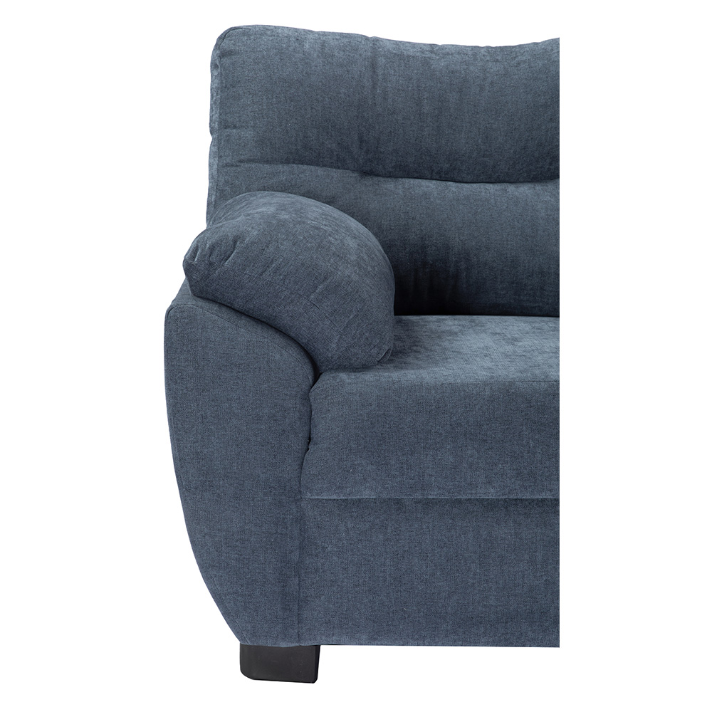 Foto 3 pulgar | Sala Dicasa Monza Color Azul 3 Piezas ( Sillón, Love Seat Y Sofá)