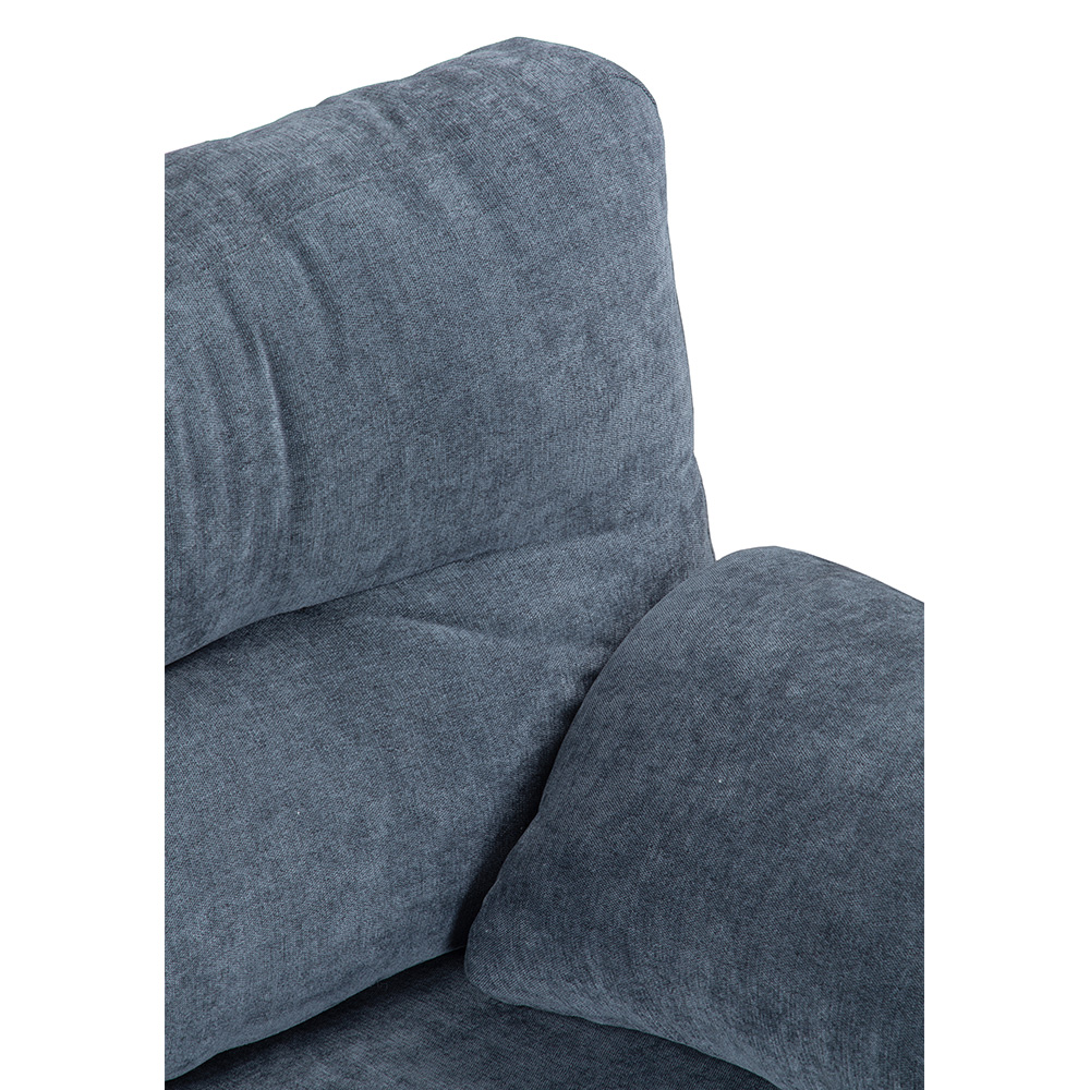 Foto 6 pulgar | Sala Dicasa Monza Color Azul 3 Piezas ( Sillón, Love Seat Y Sofá)