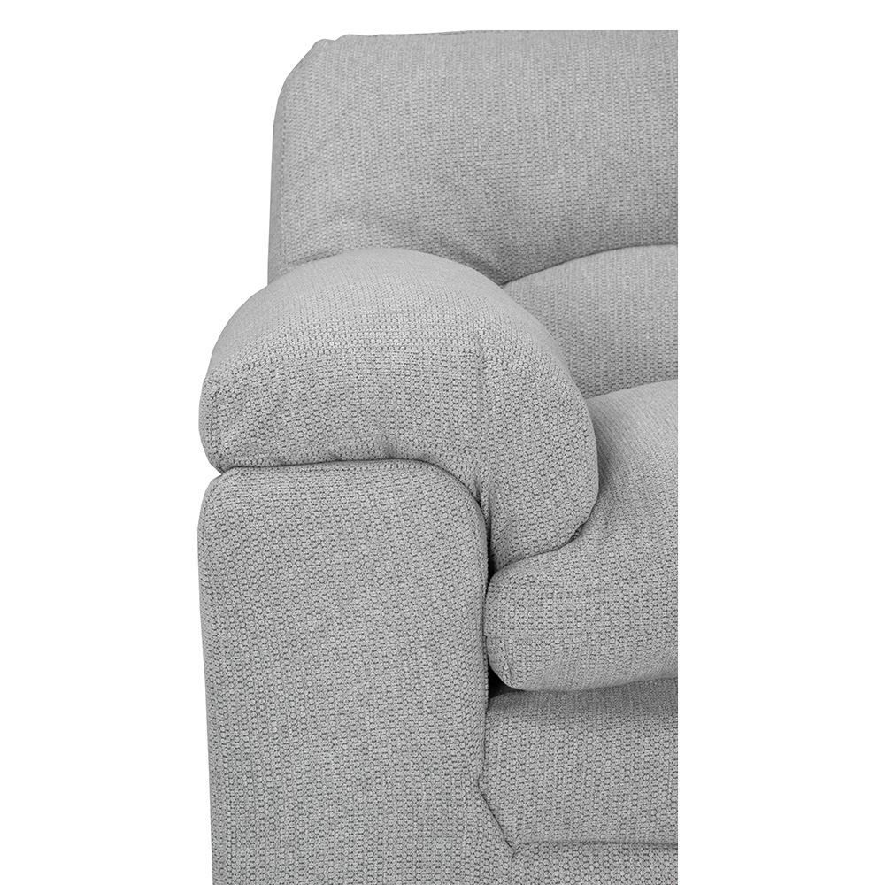 Foto 4 pulgar | Sala Trinity Cosmo Color Plata 3 Piezas ( Sillón, Love Seat Y Sofá )