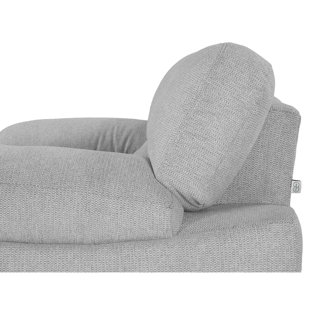 Foto 7 pulgar | Sala Trinity Cosmo Color Plata 3 Piezas ( Sillón, Love Seat Y Sofá )