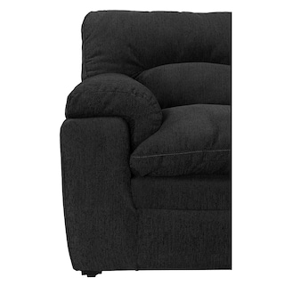 Foto 2 | Sala Trinity Cosmo Color Negro 3 Piezas ( Sillón, Love Seat Y Sofá)