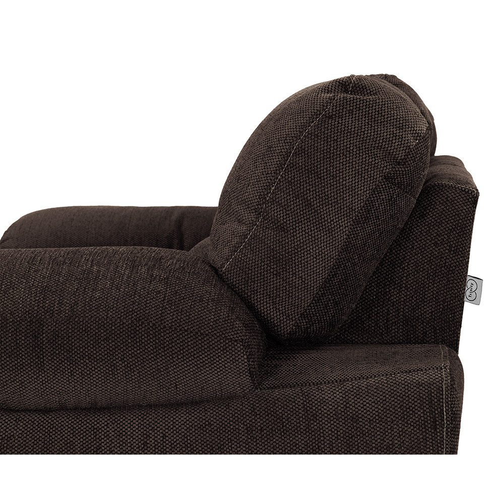 Foto 7 pulgar | Sala Trinity Cosmo Color Chocolate 3 Piezas ( Sillón, Love Seat Y Sofá)