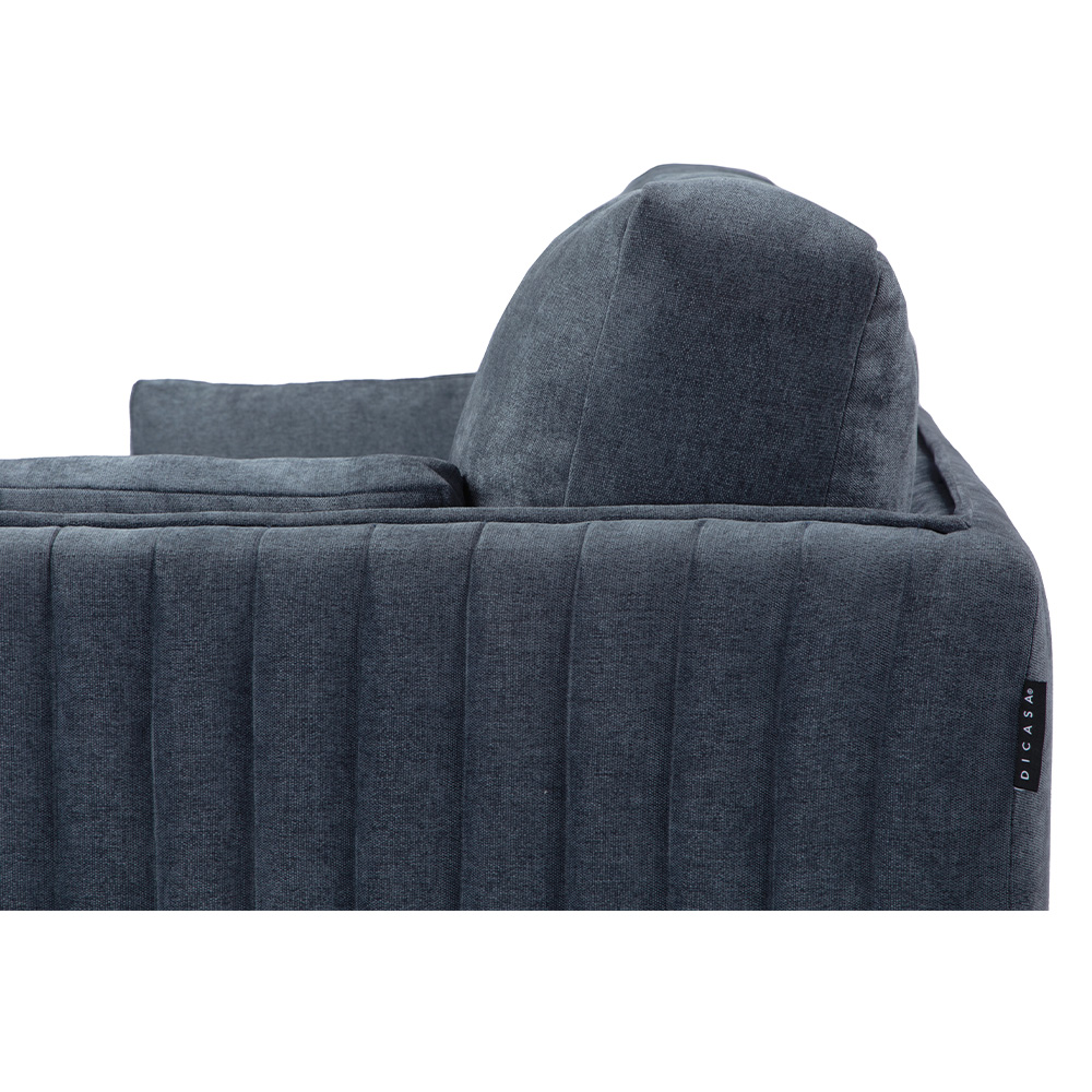Foto 8 pulgar | Sala 3 Piezas Dicasa Klin Color Azul ( 2 Love Seats Y Sillón)