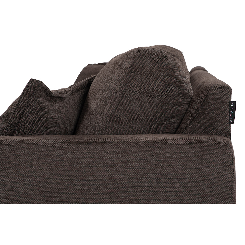 Foto 8 pulgar | Love Chaise Dicasa Smoky Color Café Izquierdo