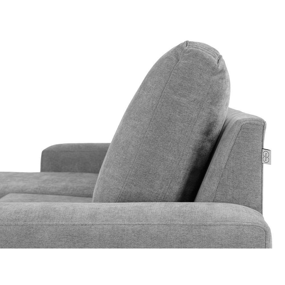 Foto 8 pulgar | Sofá Chaise Trinity Canvas Color Gris