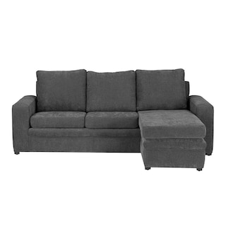 Foto 1 | Sofá Chaise Trinity Canvas Color Gris Oscuro