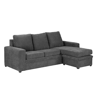Foto 2 | Sofá Chaise Trinity Canvas Color Gris Oscuro