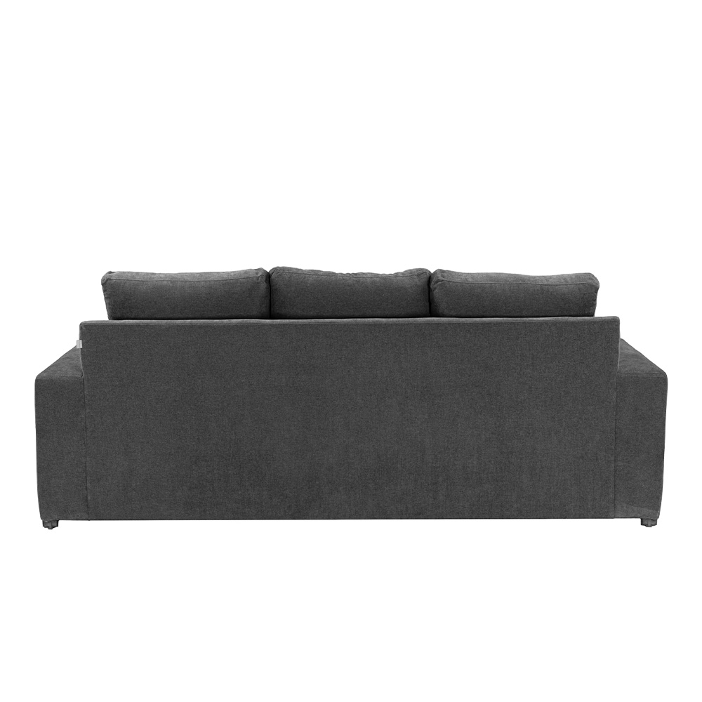 Foto 5 pulgar | Sofá Chaise Trinity Canvas Color Gris Oscuro