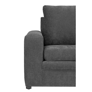 Foto 5 | Sofá Chaise Trinity Canvas Color Gris Oscuro