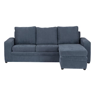 Foto 1 | Sofá Chaise Trinity Canvas Color Azul