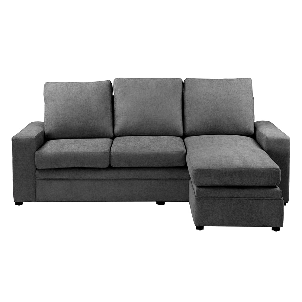 Foto 2 pulgar | Sofá Chaise Trinity Canvas Color Gris Oscuro