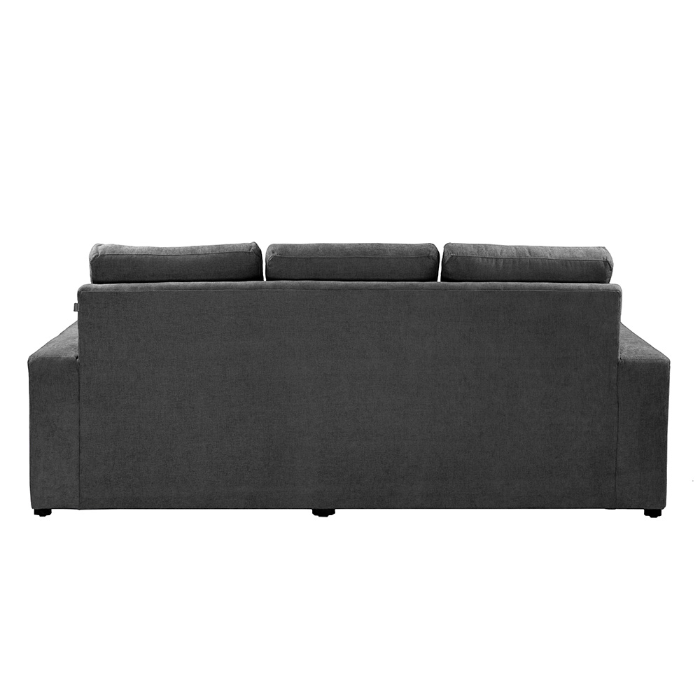 Foto 5 pulgar | Sofá Chaise Trinity Canvas Color Gris Oscuro