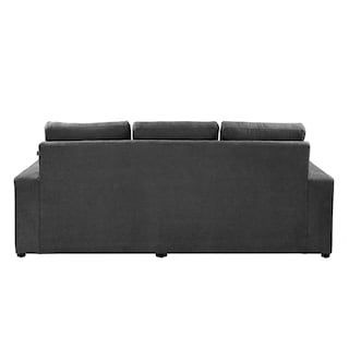 Foto 4 | Sofá Chaise Trinity Canvas Color Gris Oscuro