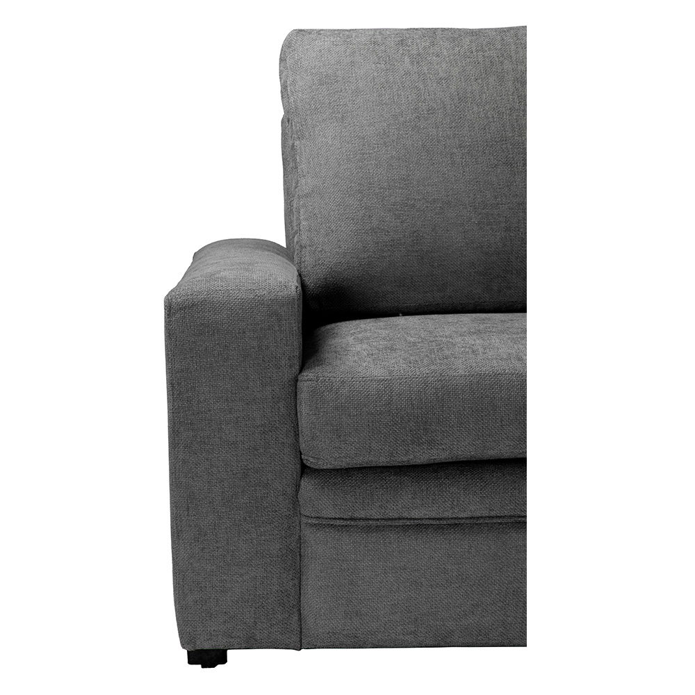Foto 6 pulgar | Sofá Chaise Trinity Canvas Color Gris Oscuro