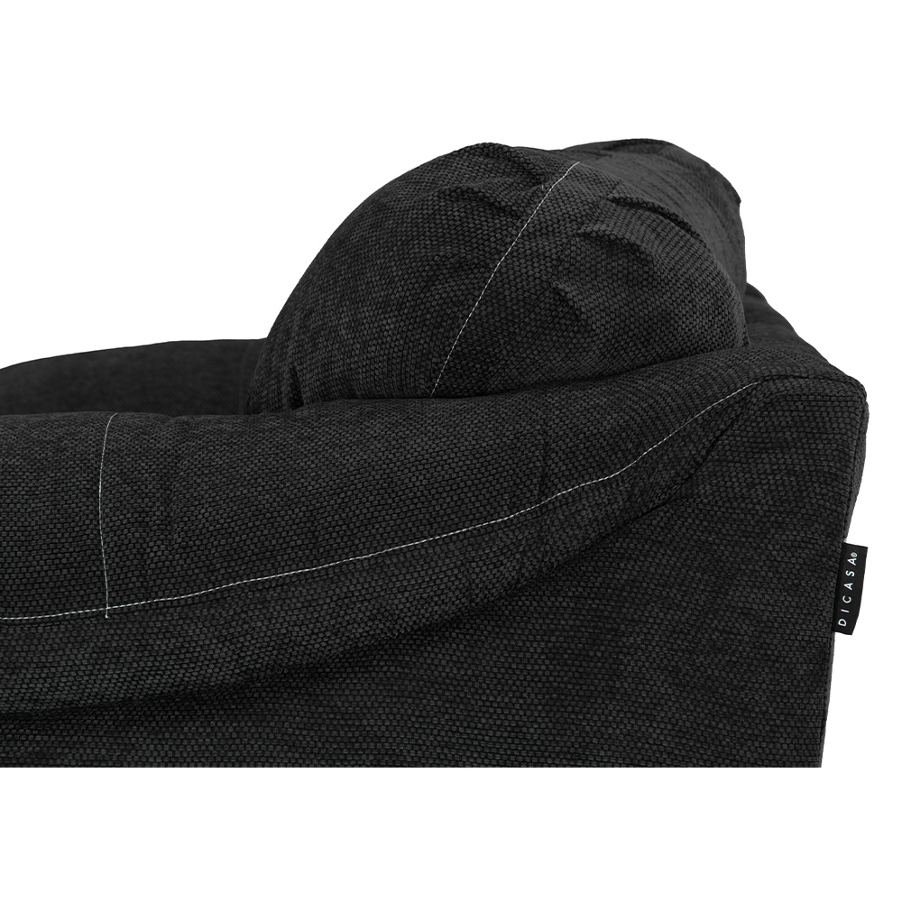Foto 5 | Aston Sala 3-2-1 Sala 3 Piezas (sofa, Love Y Sillon) Centaurus Black Negro