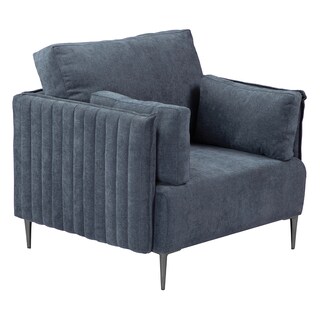 Foto 5 | Klint Sala 2-2-1 Sala 3 Piezas (love, Love Y Sillon) Duke Midnight Azul