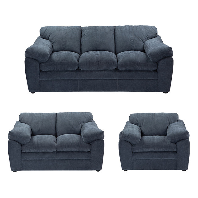 Foto 1 | Aston Sala 3-2-1 Sala 3 Piezas (sofa, Love Y Sillon) Duke Midnight Azul