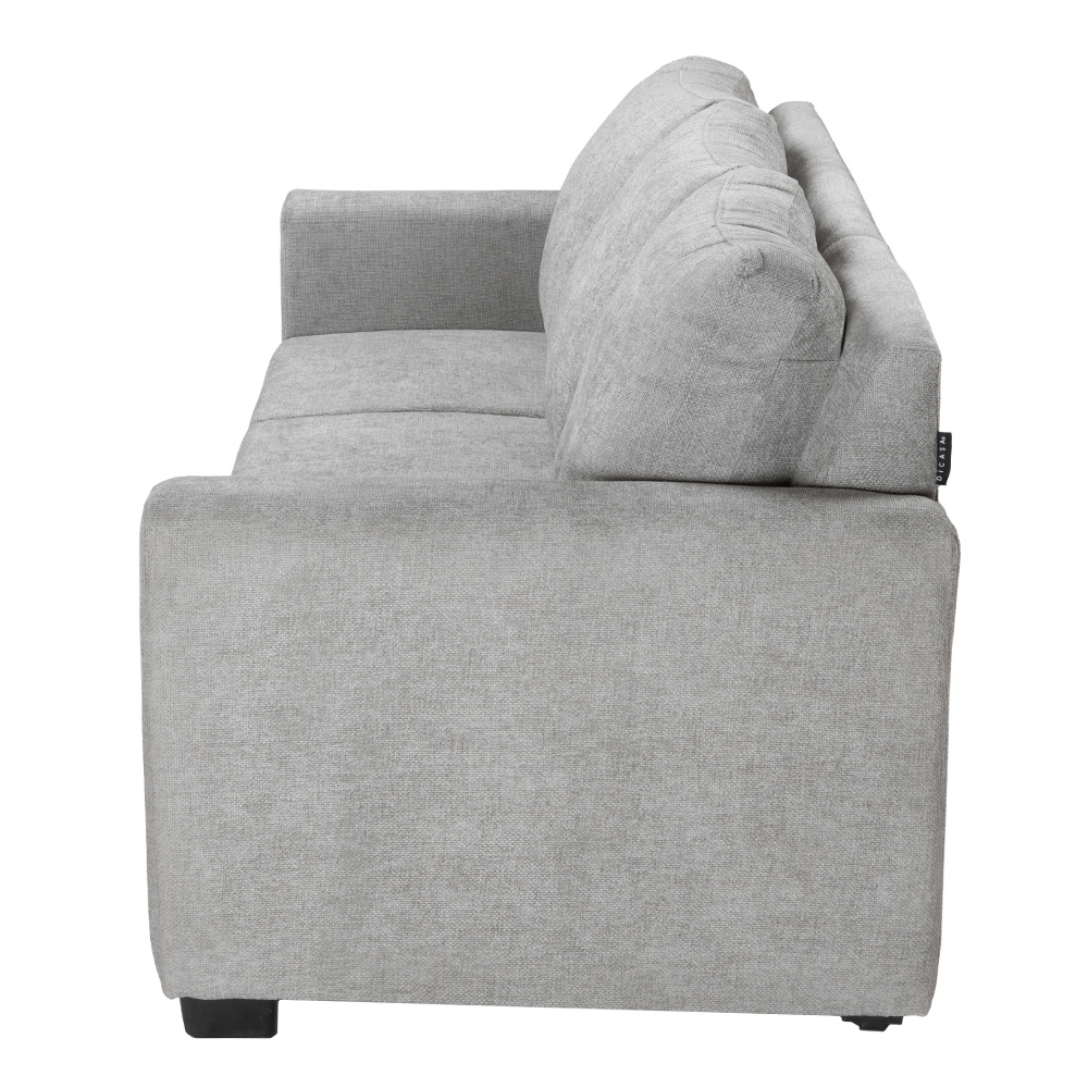 Foto 4 pulgar | Gales Sofa Sofa 3 Plazas Manhattan Nickel Gris