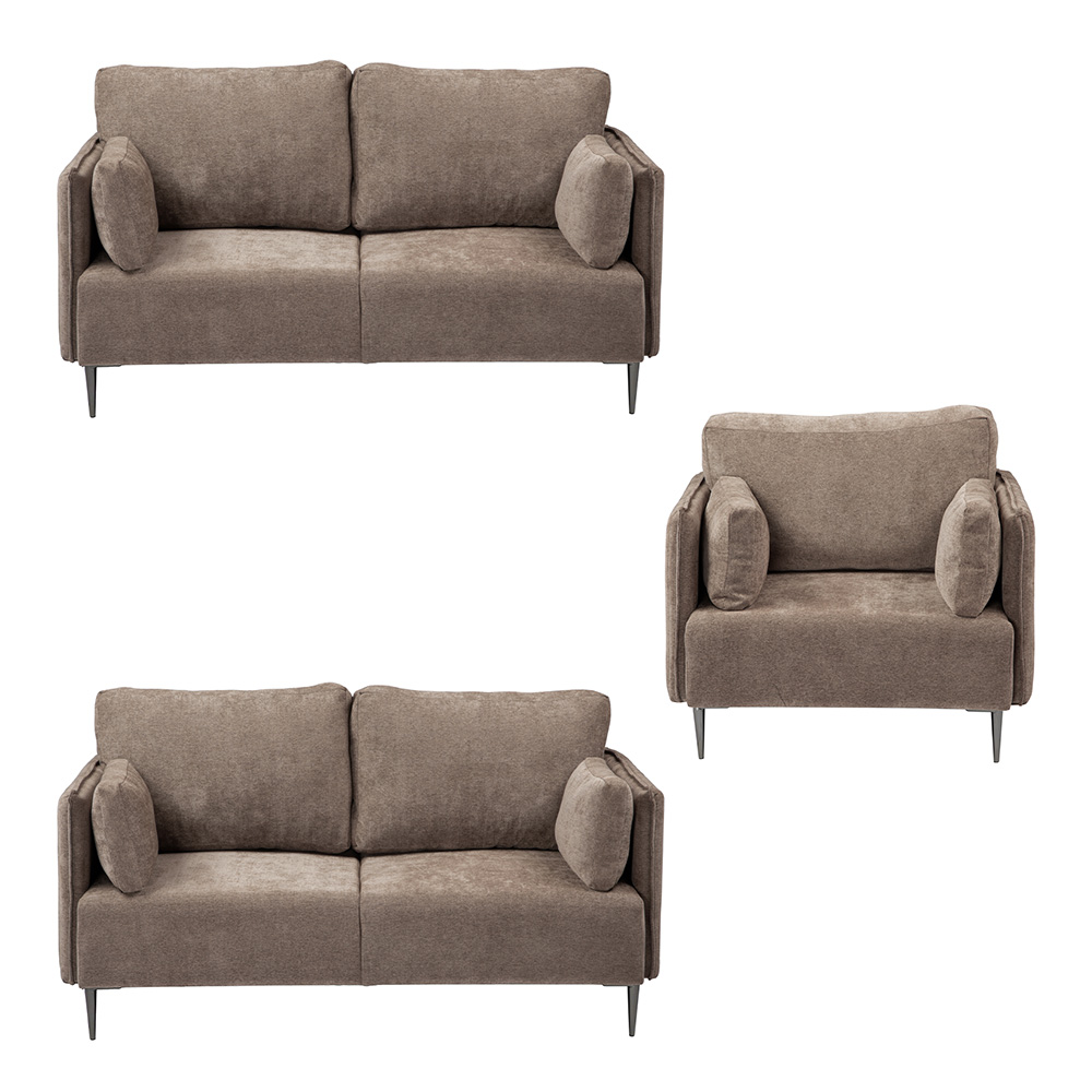 Foto 1 | Klint Sala 2-2-1 Sala 3 Piezas (love, Love Y Sillon) Duke Mocca Chocolate