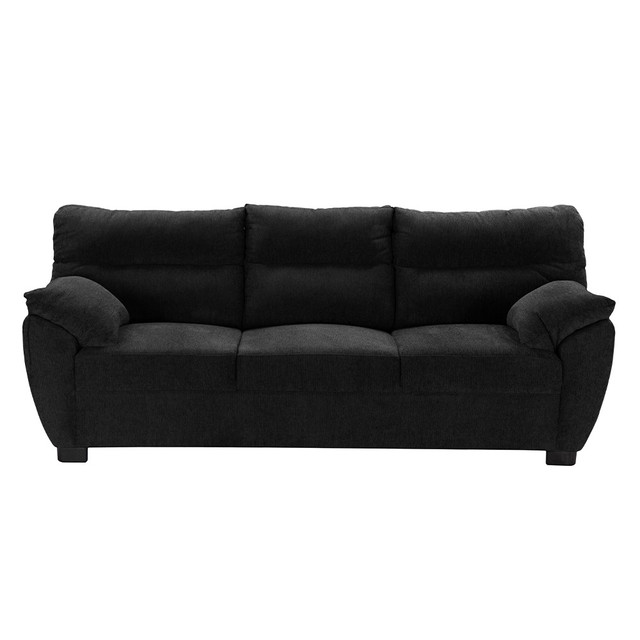Foto 2 pulgar | Monza Sofa Sofa 3 Plazas Centaurus Black Negro