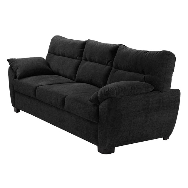 Foto 4 pulgar | Monza Sofa Sofa 3 Plazas Centaurus Black Negro