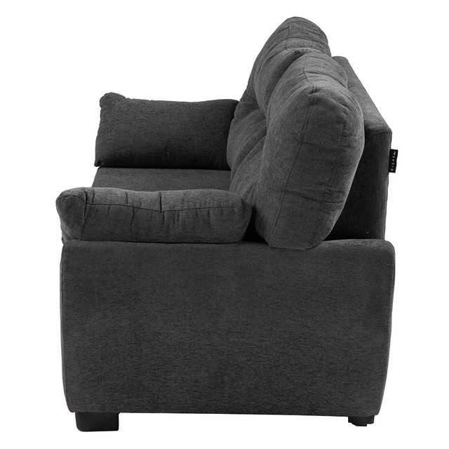 Foto 4 pulgar | Monza Love Seat Love Seat 2 Plazas Carnaby Oil Gris Carbon