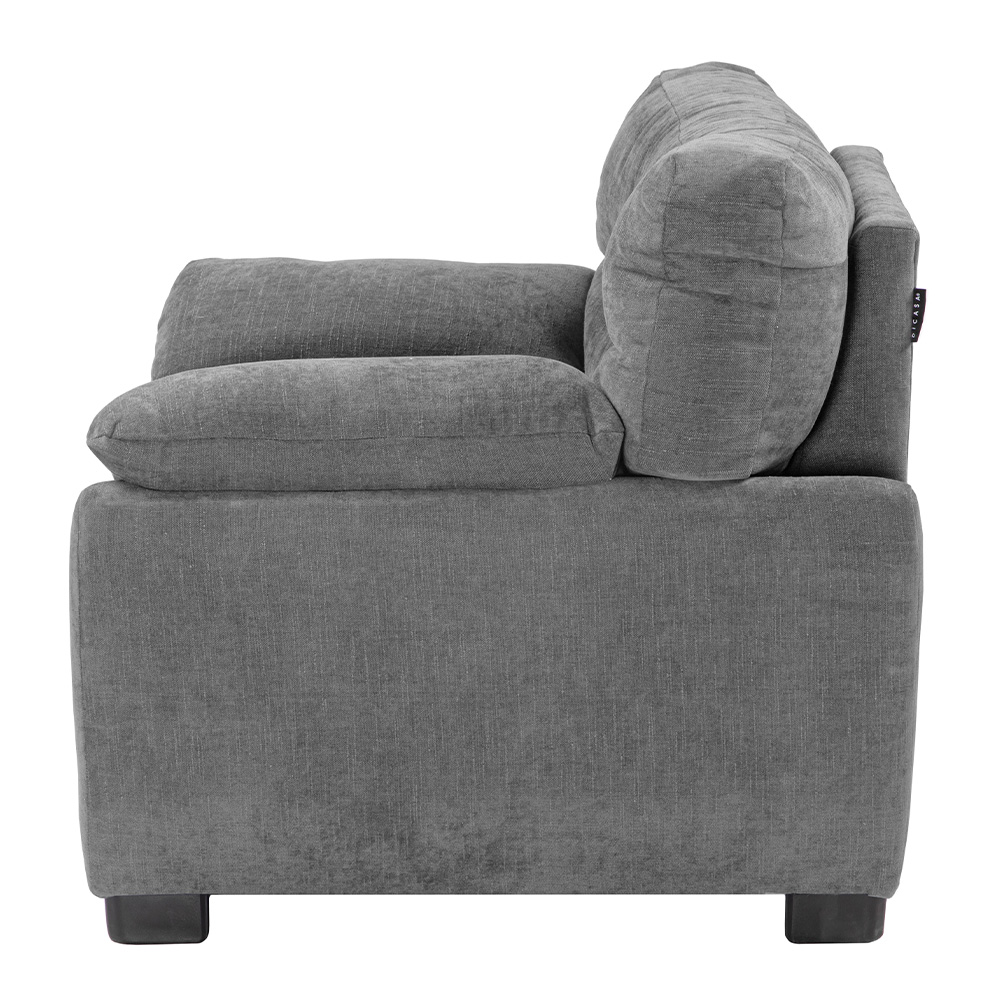 Foto 4 pulgar | Monza Sillon Sillon 1 Plaza Soho Storm Gris Oscuro