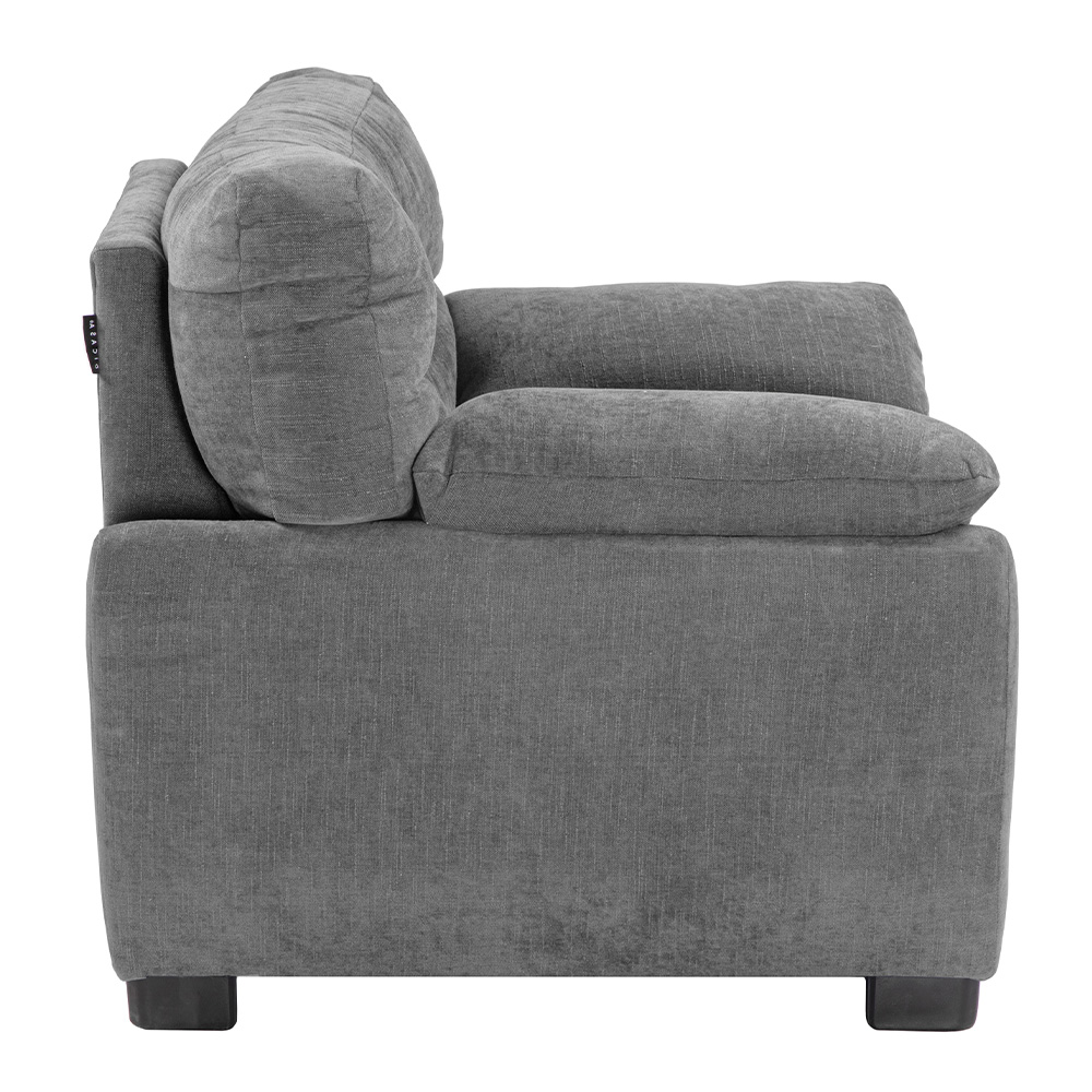 Foto 6 pulgar | Monza Sillon Sillon 1 Plaza Soho Storm Gris Oscuro