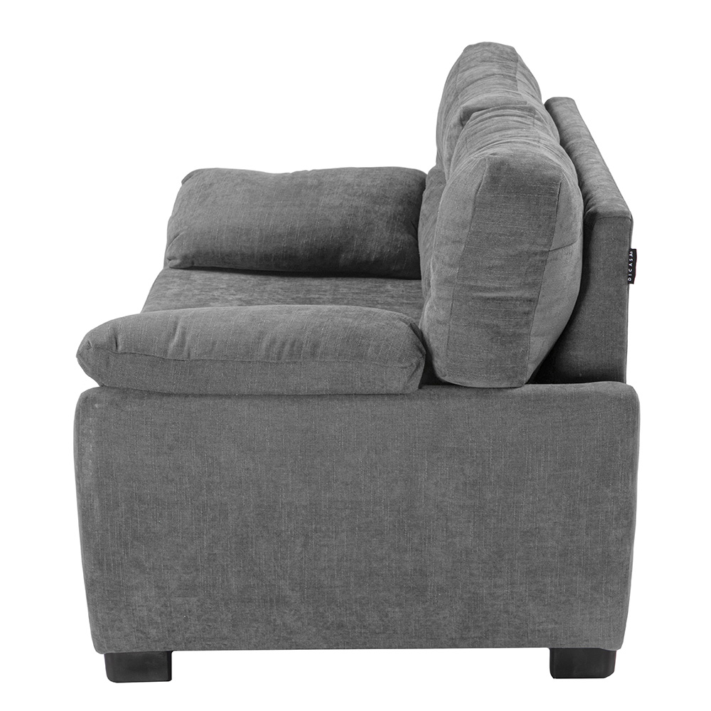 Foto 3 pulgar | Monza Love Seat Love Seat 2 Plazas Soho Storm Gris Oscuro